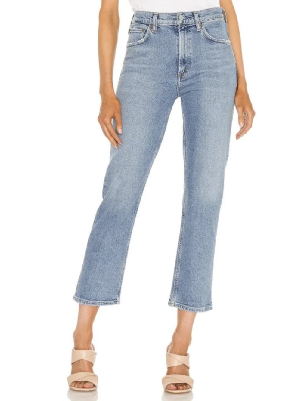 Agolde Wilder Mid Rise Comfort Straight Jeans in Cascadia Size 26